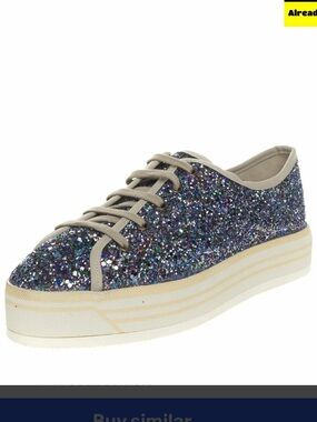 NIB Anniel Glitter Scarpa Tennis Platform Shoes Sneakers size 41
